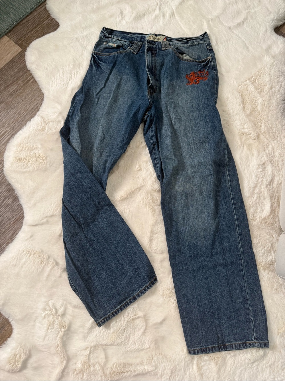 Indigo Brand Men’s Denim Jeans 36x34